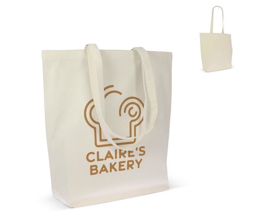 Sac en coton bio naturel long 270g/m² 42x12x43 cm Écru -  LT95378-N0054