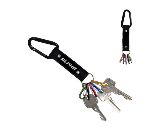Porte-clés Carabiner Noir -  LT99707-N0002