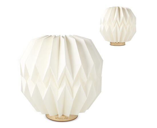 Lampe LED en papier pliable Coollux Luna 25cm, inspirée de l'Origami Nature - Coollux LT40727-N0094