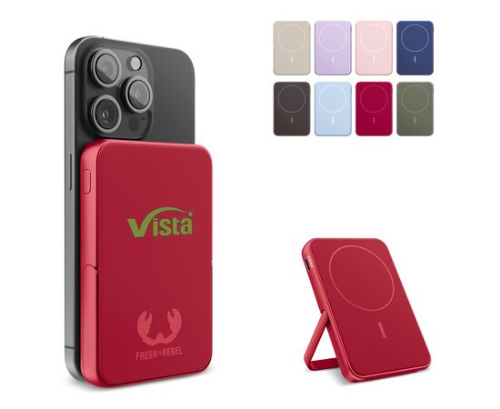 2PBM5000| Fresh 'n Rebel Kompatibel mit MagSafe MagSafe Powerbank Kabellose 5000mAh Pastellblau - Fresh 'n Rebel LT49413-N0016