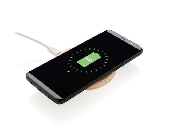 5W Wirless-Charger aus Holz Braun - XD Collection P308.819