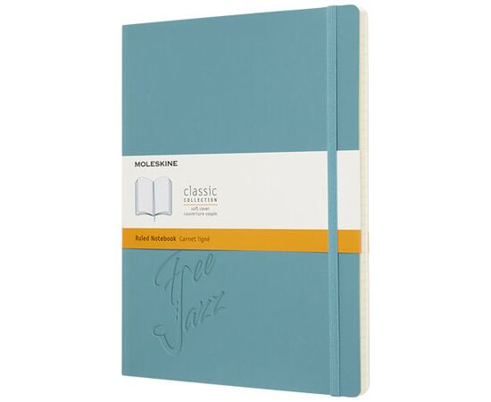 Carnet Classic XL à couverture souple - ligné Bleu récif - Moleskine 10715510