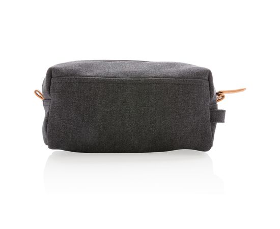 Canvas toiletry bag PVC free Black - XD Collection P703.041