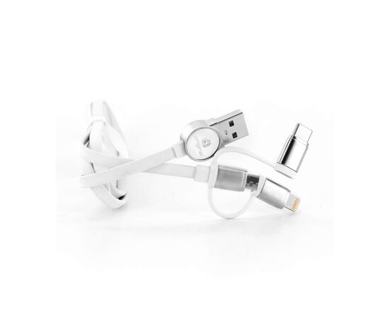 0117 | 3 in 1 Logo Cable Blanc - INT LT40001-N0001