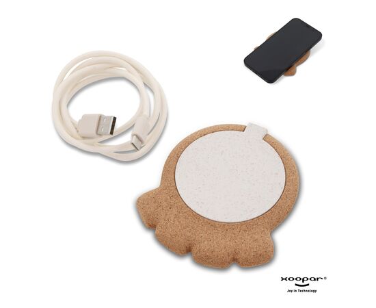 2267 | Xoopar Corktopus Wireless Charging Pad 10W Nature - Xoopar LT41502-N0094