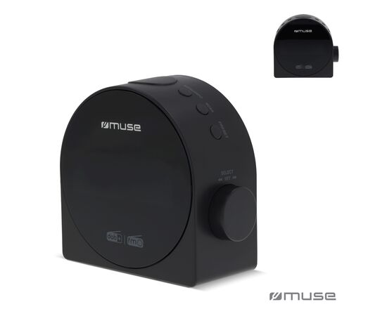 M-185 CDB | Muse DAB/DAB+ FM Dual Alarm Clock Radio Grau - Muse LT45902-N0061