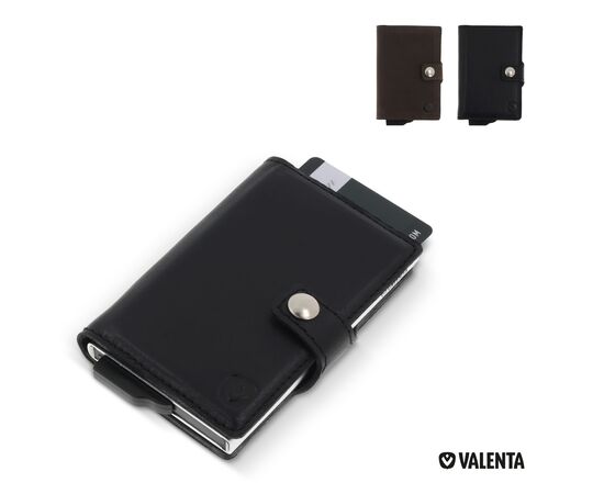 Valenta Card Case Plus Wallet Noir - Valenta LT48909-N0002
