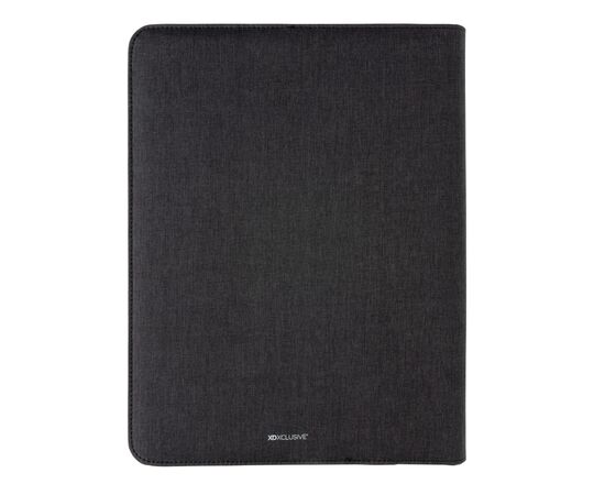 Air 5W rPET A4 portfolio met draadloze oplader Zwart - XD Xclusive P774.041