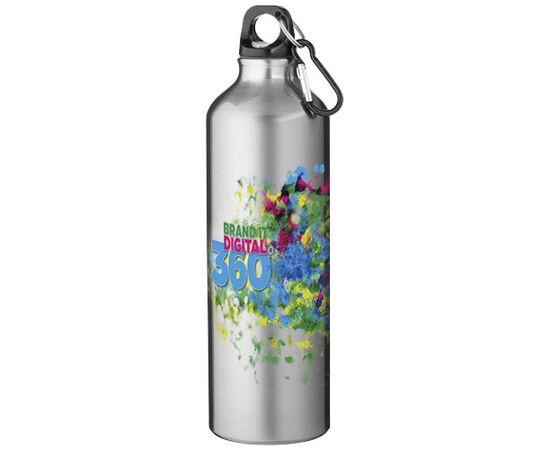 Oregon 770 ml aluminium water bottle with carabiner Silver - Unbranded 10029701
