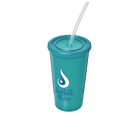 Stadium 350 ml double-walled cup Light blue - Unbranded 21003104
