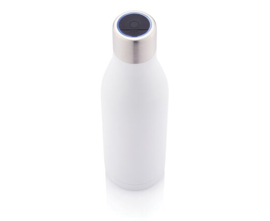 Bouteille isotherme en acier avec stérilisateur UV Blanc - XD Collection P436.643