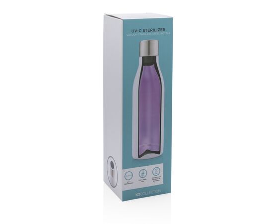 Bouteille isotherme en acier avec stérilisateur UV Blanc - XD Collection P436.643