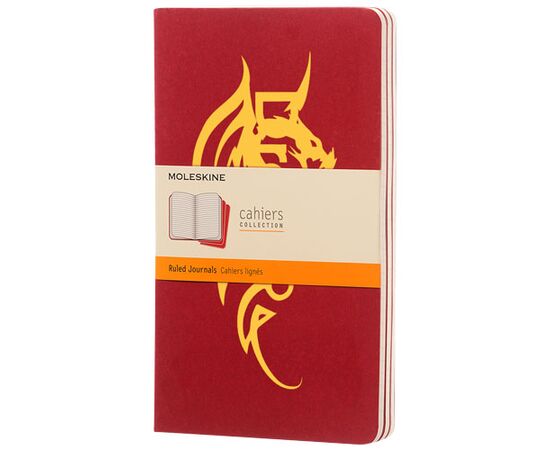Moleskine Cahier Journal L - ruled Cranberry red - Moleskine 10715816