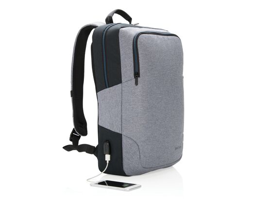 Sac à dos pour ordinateur portable 15” Arata Gris, Noir - XD Design P762.172