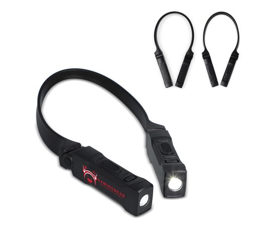 Wiederaufladbare, freihändige Nackentaschenlampe Schwarz -  LT93330-N0002