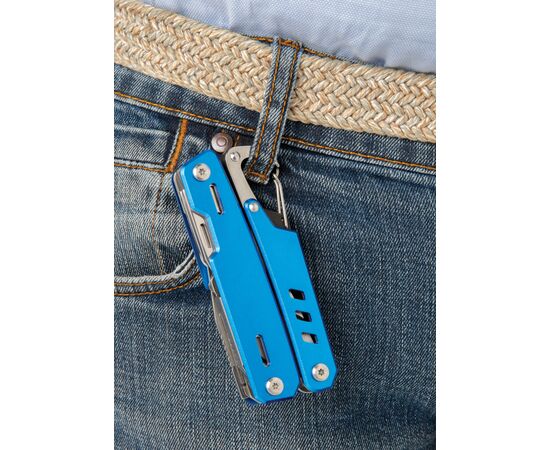 Solid multitool with carabiner Blue - XD Collection P221.335