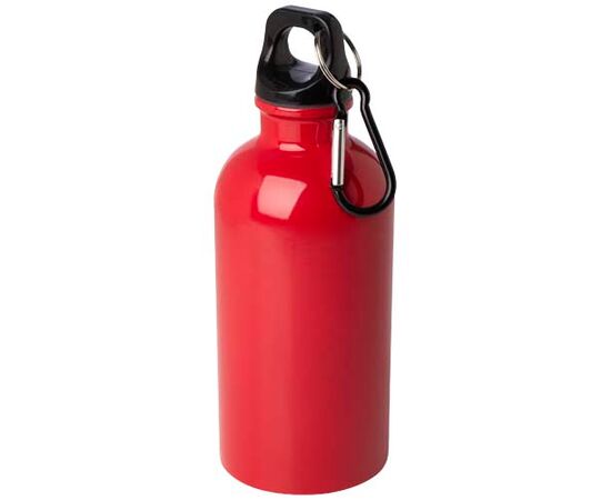 Oregon 400 ml RCS certified single wall stainless steel water bottle with carabiner Red - Unbranded 10086021