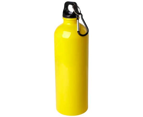 Bouteille d'eau Oregon de 750 ml simple paroi en acier recyclé certifié RCS avec mousqueton Jaune - Unbranded 10086111