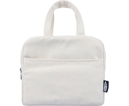 Recycled polycotton (330 gsm) cooler bag Elowen Beige -  1204071.357