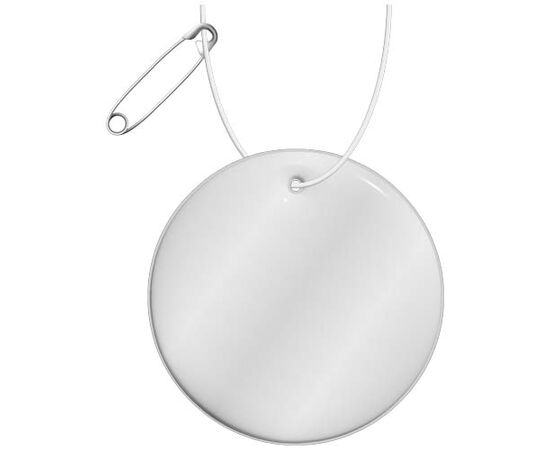 RFX&#8482; H-16 runder, leichter, reflektierender PVC-Anhänger &#8211; medium Weiß - RFX™ 1PR12901