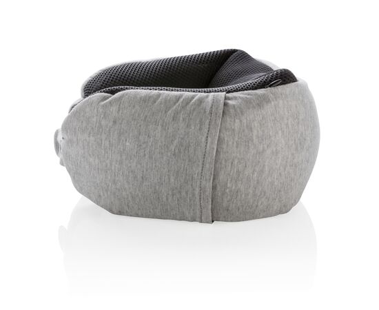Deluxe microbead travel pillow Grey, Black - XD Collection P820.162