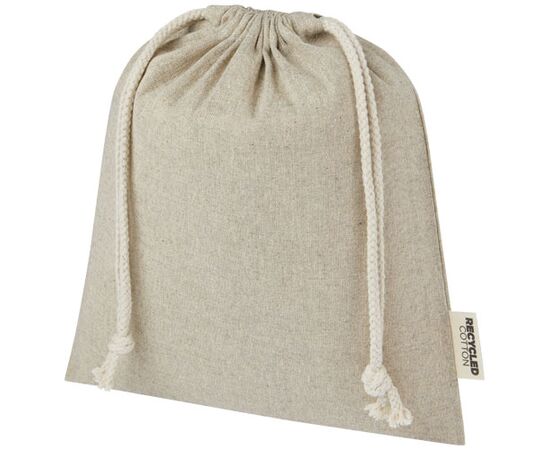 Sac cadeau moyen Pheebs en coton recyclé GRS 150 g/m² de 1,5 L Bruyère naturel - Unbranded 12067106