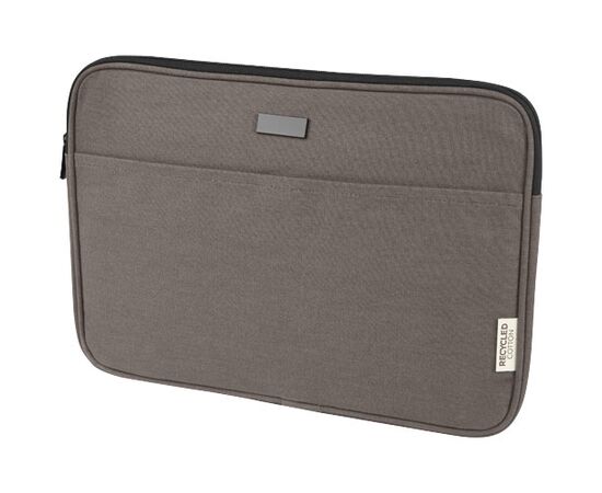 Joey 14" GRS recycled canvas laptop sleeve 2L Grey - Unbranded 12068082