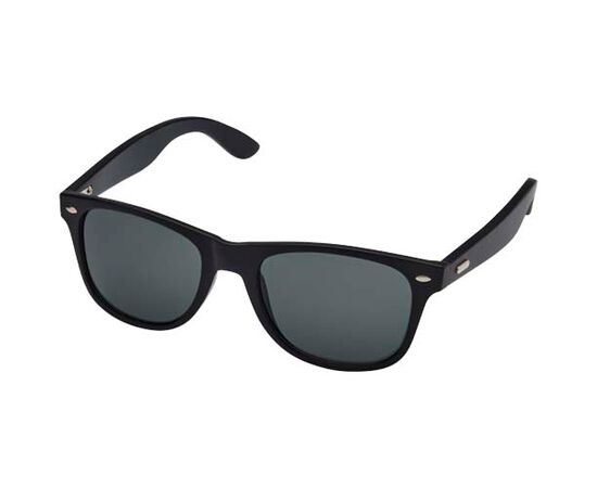 Arlo bamboe zonnebril met zwarte coating Zwart - Unbranded 12705490