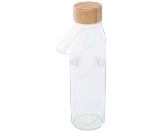 Porto 500 ml Glas-Flasche mit Silikongriff und Bambusdeckel  Transparent - Unbranded 10085301