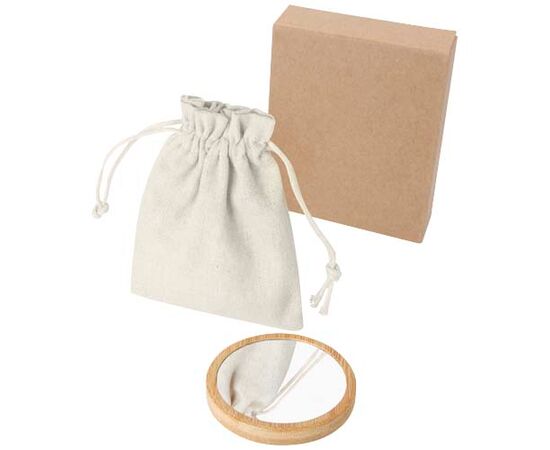 Lustre bamboo mirror Natural  - Unbranded 12633406