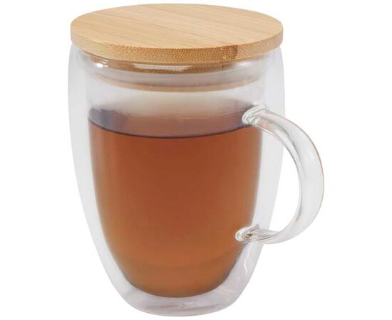 Leona 350 ml Glasbecher mit Bambusdeckel Transparent - Seasons 11341801