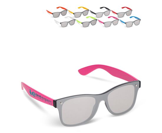 Lunettes de soleil Justin R-PC avec uni-lentilles miroir UV400 Noir -  LT86731-N0002