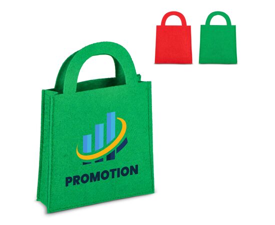 Sac cadeau en feutre 15 x 21 cm Rouge -  LT90279-N0021