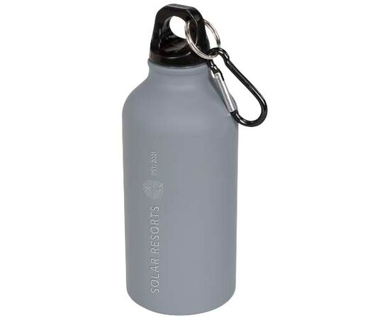 Oregon 400 ml matte drinkfles met karabijnhaak Grijs - Unbranded 10055902