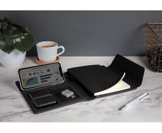 Conférencier A5 avec chargeur sans fil Fiko Noir - XD Xclusive P774.081