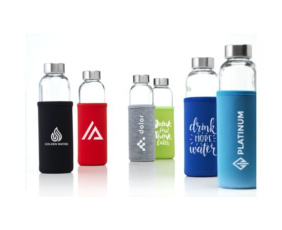 Senga Glass 500 ml Trinkflasche Grau -  126190