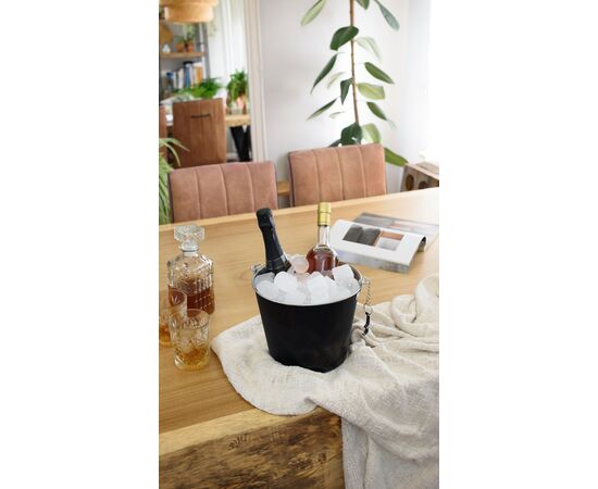 Iron and aluminium ice bucket Corey Black -  966261.001