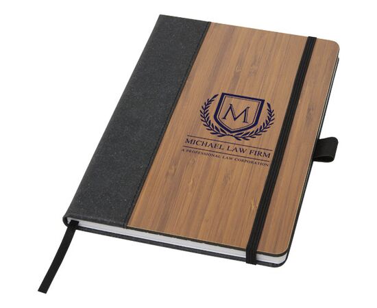 Note A5 bamboo notebook Solid black, Natural - Unbranded 10776990