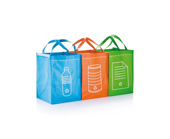 3pcs recycle waste bags Green - XD Collection P795.007