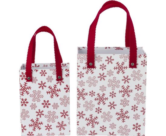 Kerstgeschenkdoos, set van 2 Scott Wit, Rood -  5222.188.Sneeuwpop