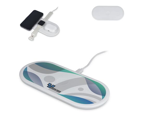 3-in-1 Draadloze Oplader 15 W, Smartphone / Apple Watch / AirPod Wit -  LT95560-N0001