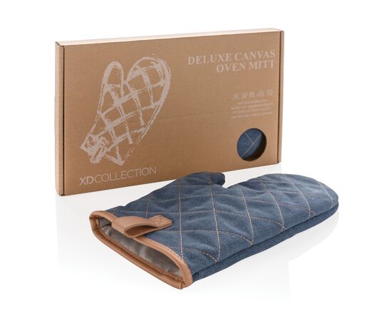 Deluxe canvas ovenhandschoen Blauw - XD Collection P262.835