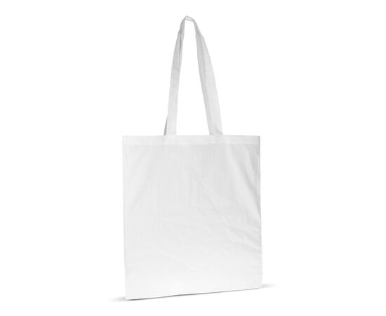 Sac en coton bio couleur long 140g/m² 38x42 cm Blanc -  LT95377-N0001