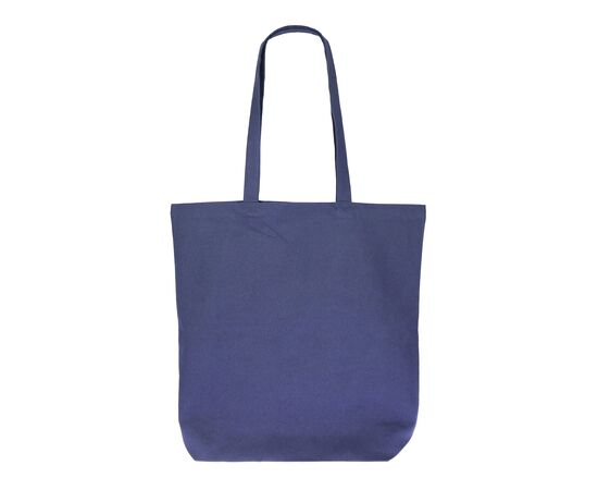 Bag organic cotton color long 270g/m² 42x12x43 cm Dark blue -  LT95379-N0010