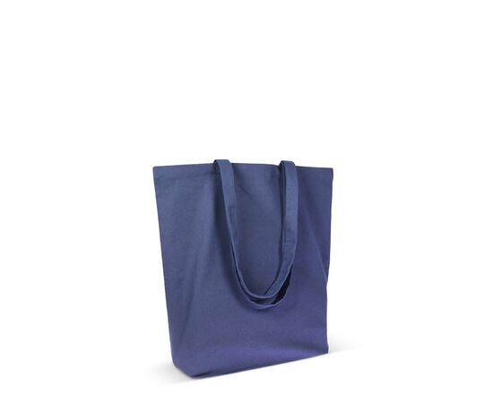 Bag organic cotton color long 270g/m² 42x12x43 cm Dark blue -  LT95379-N0010