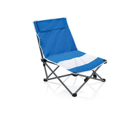 Opvouwbare strandstoel in tas Blauw - XD Collection P453.035