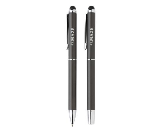 Swiss Peak deluxe pen set in PU pouch Black - Swiss Peak P611.011
