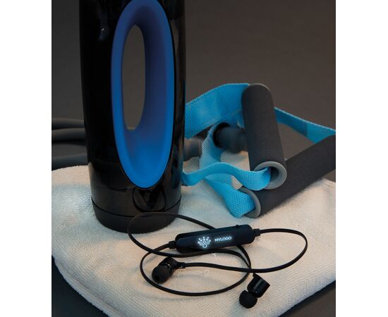 Wireless Ohrhörer mit leuchtendem Logo Schwarz - XD Collection P328.041