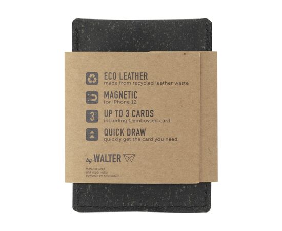 Walter Wallet Snap Wallet -3- Kartenhalter Schwarz - Walter W32098