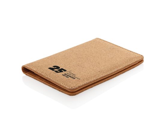 Cork secure RFID passport cover Brown - XD Collection P820.459